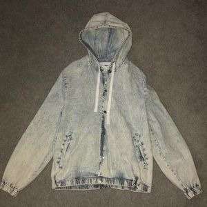 Fashion Nova Men full jean jacket with hood